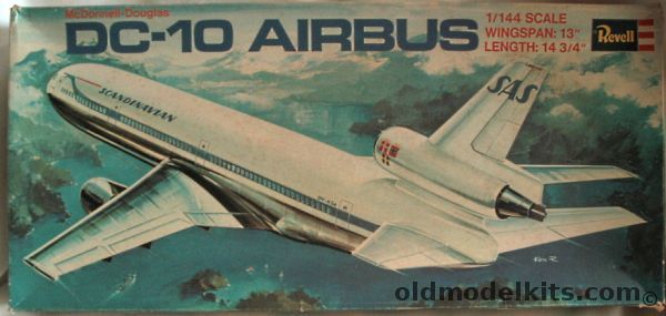 Revell 1/144 McDonnell-Douglas DC-10 Airbus SAS Airlines - With Special 3rd Main Gear Strut - Great Britain Issue, H119 plastic model kit